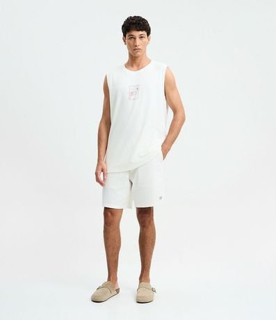 Musculosa Comfort en Algodón con Estampado Playero 2