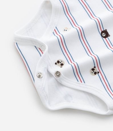 Conjunto Infantil Body Listrado con Pantalón Tema Osito – Talle RN a 18 meses 11