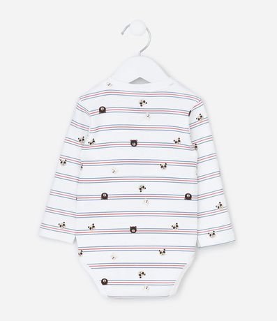 Conjunto Infantil Body Listrado con Pantalón Tema Osito – Talle RN a 18 meses 3