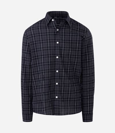 Camisa Manga Larga en Tricolina de Cuadros 5