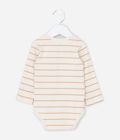 Body Infantil Listrado con Lettering en Portugués – Talle RN a 18 Meses 2