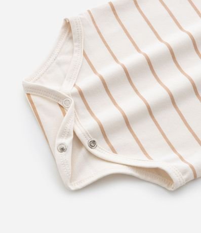 Body Infantil Listrado con Lettering en Portugués – Talle RN a 18 Meses 5