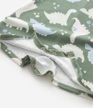 Peto Infantil en Algodón con Estampa de Dinossauros – Talle 0 a 18 Meses 5