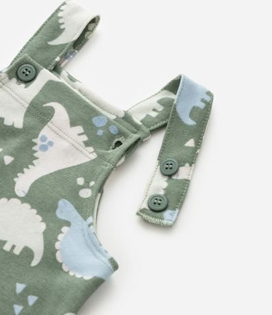 Peto Infantil en Algodón con Estampa de Dinossauros – Talle 0 a 18 Meses 6