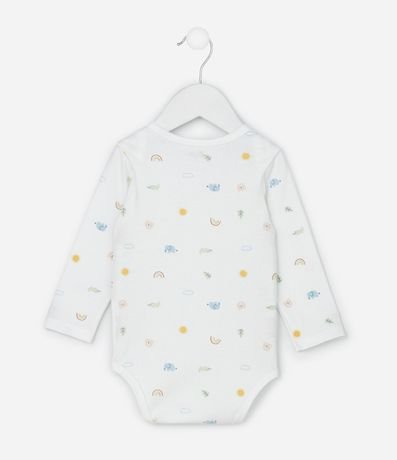 Body Infantil Manga Larga con Estampado Ícone de Arcoiris Talle RN a 18 Meses 2