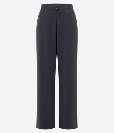 Pantalón Deportiva Recta Texturizada con Ajuste en la Cintura 5