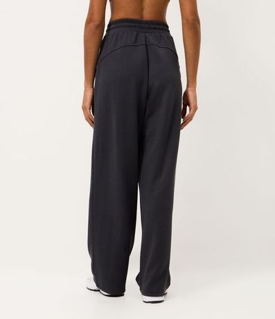 Pantalón Deportiva Recta Texturizada con Ajuste en la Cintura 4