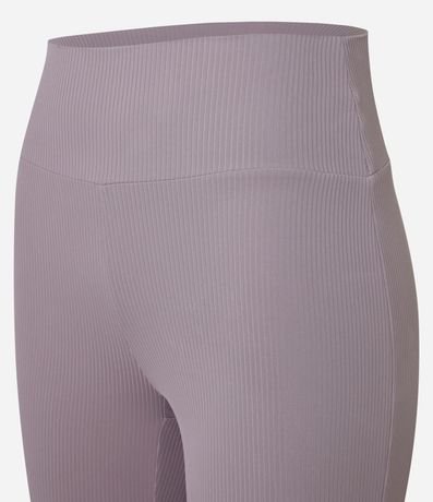 Pantalón Deportiva Flare en Microfibra Acanalada 7