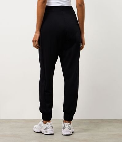 Pantalón Deportiva Jogger en Modal con Recorte 4