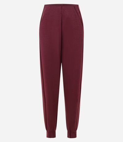 Pantalón Deportiva Jogger en Modal con Recorte