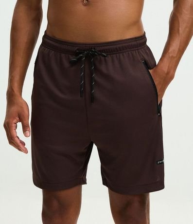 Bermuda Deportiva Texturizada con Cintura Elástica y Bolsillos con Cremallera 2