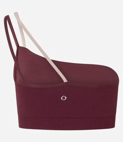 Top Hombro Único Deportivo en Microfibra Acanalada 3