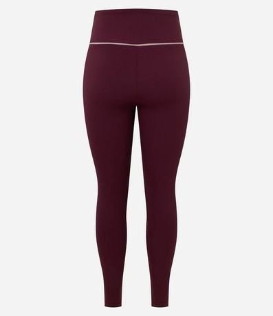 Pantalón Legging Deportiva en Microfibra Acanalada con Friso Contrastante 6