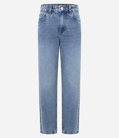 Pantalón Recto Estructurado en Jeans