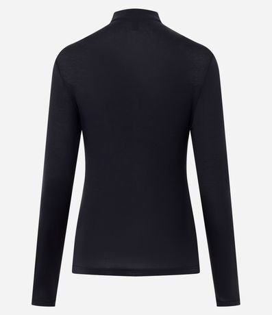 Blusa Básica Manga Larga en Modal con Cuello Alto 6