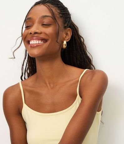 Blusa Musculosa Básica en Poliamida con Breteles Finos 4
