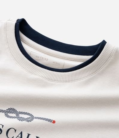 Remera Infantil con Manga Sobrepuesta  e Lettering – Talle 5 a 14 años 4