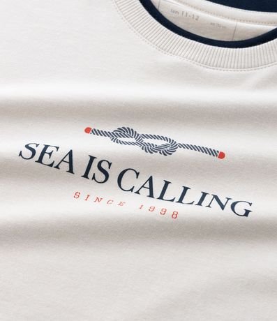 Remera Infantil con Manga Sobrepuesta  e Lettering – Talle 5 a 14 años 5