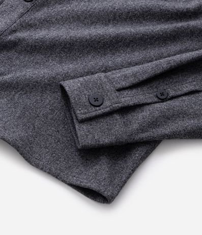 Camisa Overshirt Manga Larga en Polyvelour 7