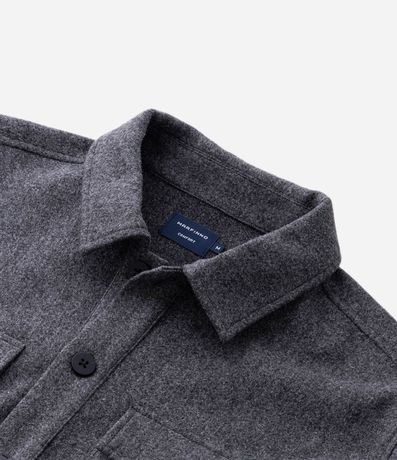 Camisa Overshirt Manga Larga en Polyvelour 9