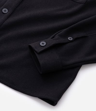 Camisa Overshirt Manga Larga en Polyvelour 6