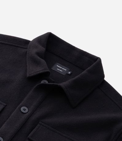 Camisa Overshirt Manga Larga en Polyvelour 8