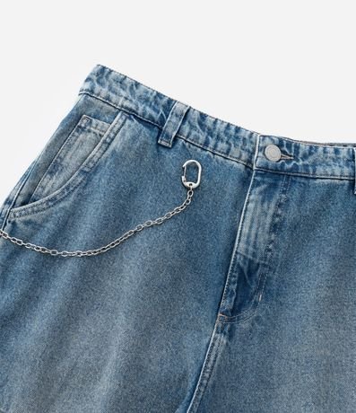 Pantalón Baggy Cargo en Jeans con Cadena Desmontable 8