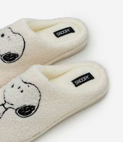 Pantufla Aberta Snoopy Felpuda 2