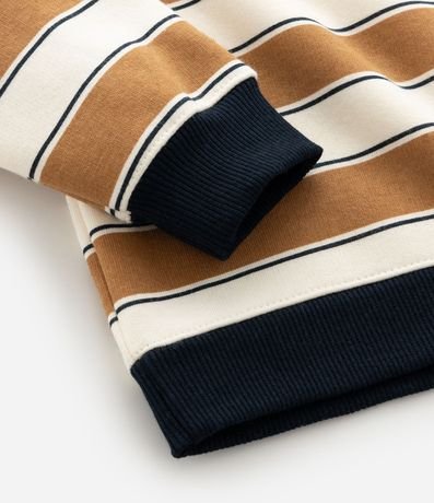 Conjunto Infantil en Algodón con Rayas y Felpa Interna – Talle 1 a 6 años 11