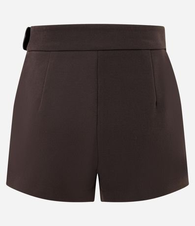 Short Pollera Sastre con Plegado Delantero y Cinturón Lateral 6