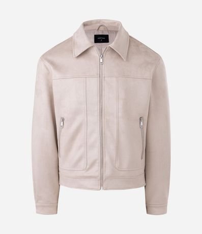 Campera Masculina Harrington en Gamuza 6