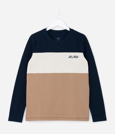 Remera Infantil en Piquet con Recortes Texturizados – Talle 5 a 10 años