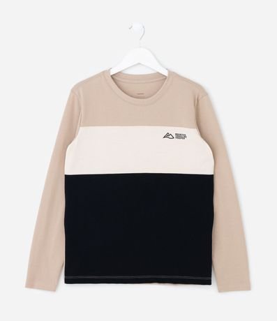 Remera Infantil en Piquet con Recortes Texturizados – Talle 5 a 10 años