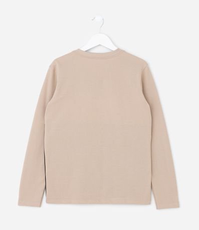 Remera Infantil en Piquet con Recortes Texturizados – Talle 5 a 10 años 2