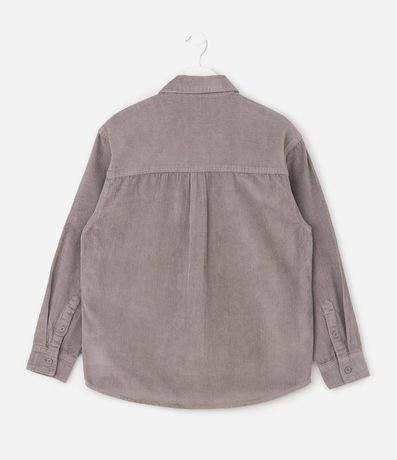 Camisa Infantil en Terciopelo con Bolsillos Delanteros – Talle 5 a 14 años 2
