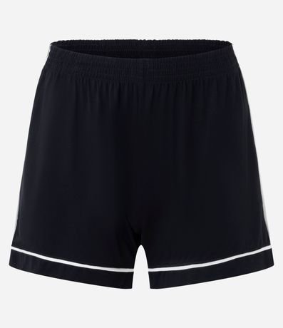 Pijama Corta en Viscosa con Biés Contrastantes 3