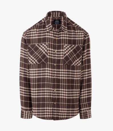 Camisa Over en de Cuadros con Manga Larga 4