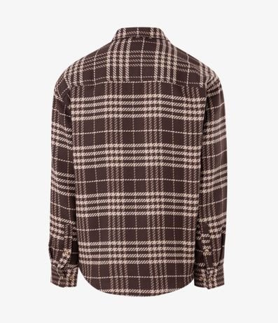 Camisa Over en de Cuadros con Manga Larga 5