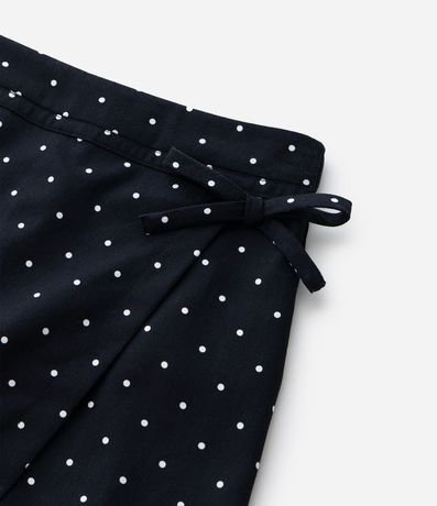 Short Pollera Infantil en Sarga Traspasada con Estampa de Lunares – Talle 5 a 14 años 3