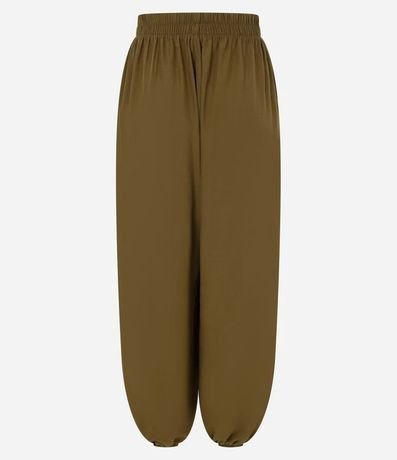 Pantalón Boho Balloon en Viscosa con Cintura Elástica y Bajo 6