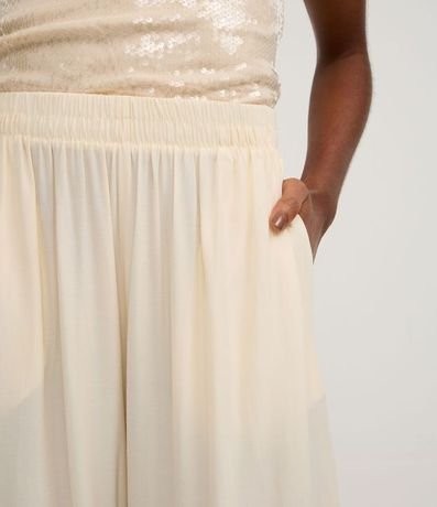 Pantalón Boho Balloon en Viscosa con Cintura Elástica y Bajo 4
