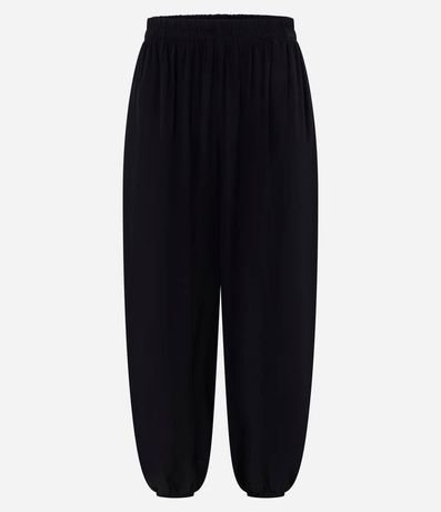 Pantalón Boho Balloon en Viscosa con Cintura Elástica y Bajo 5