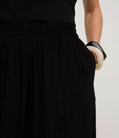 Pantalón Boho Balloon en Viscosa con Cintura Elástica y Bajo 4