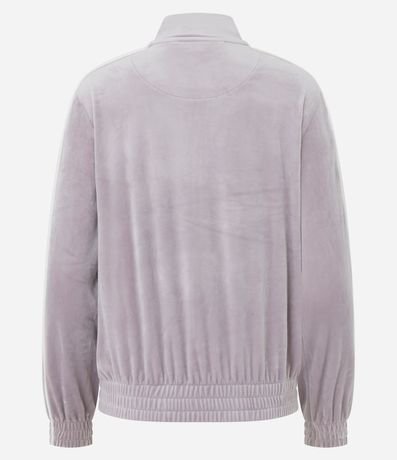 Campera Deportiva en Plush con Piping Contrastante 7