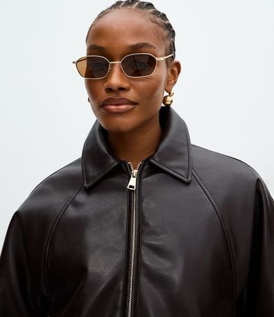 Campera Balonê en PU con Elástico en el Ruedo 4