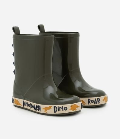 Bota de Lluvia Infantil con Detalle de Dinosaurio – Talle 21 a 28 1