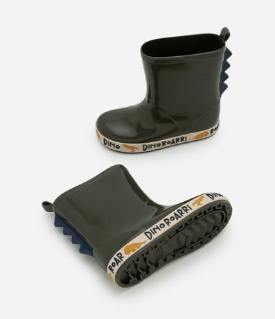 Bota de Lluvia Infantil con Detalle de Dinosaurio – Talle 21 a 28 4