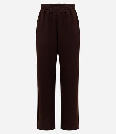 Pantalón Recto en Modal con Lazo 5