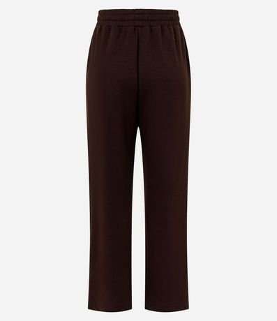 Pantalón Recto en Modal con Lazo 7