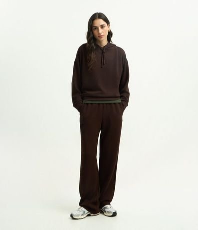 Pantalón Recto en Modal con Lazo